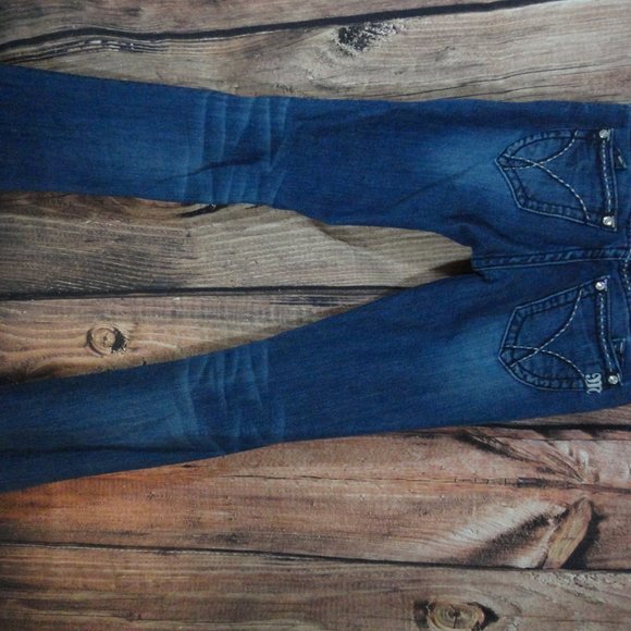 Miss Me Signature Boot Cut Slim Fit Stretch Women Denim Jeans Sz 26 - Picture 5 of 5